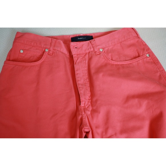Zegna Sport Coral Pink Cotton Blend Casual Pants Mens 32x29 - Picture 5 of 9